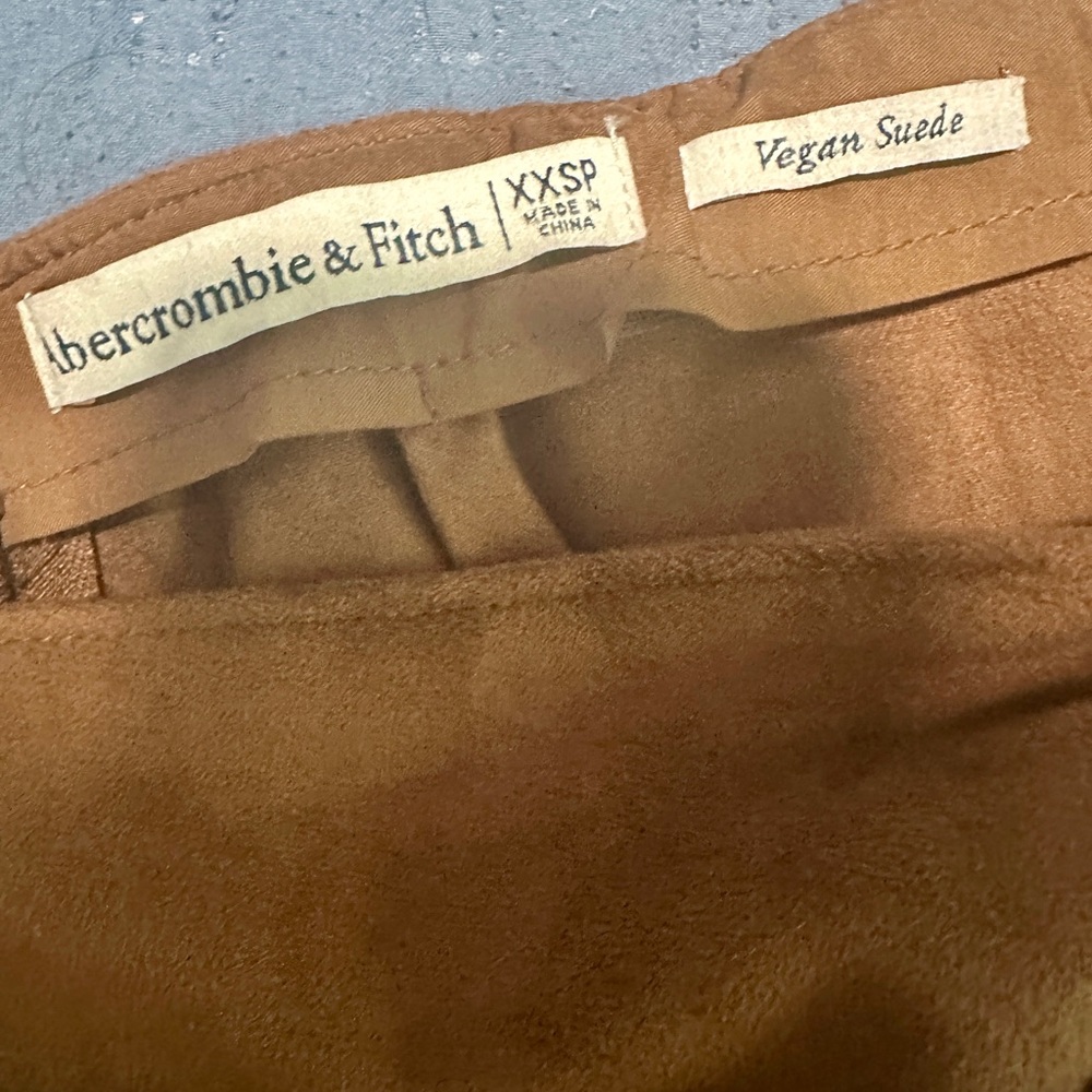 A&F Vegan Suede Wrap Pencil Skirt - Picture 4 of 6